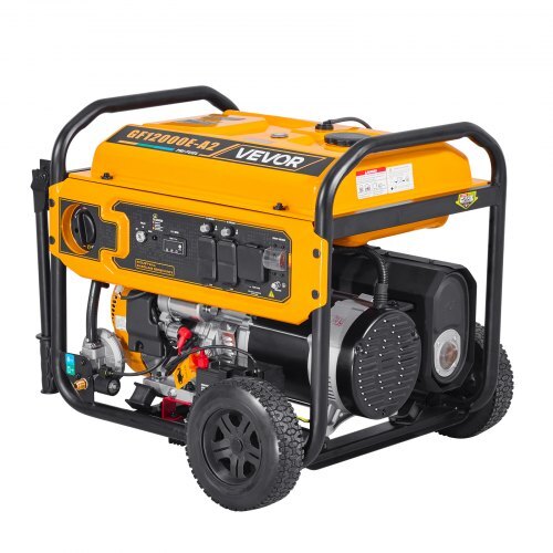 Portable Generator, Gasoline 13500W Peak Watt, LPG 12000W Peak Watt & Natural Gas 11000W Peak Watt Tri-Fuel Generator, Home Backup Generators with Electric Start, Gas, LPG & Natural Gas Powered