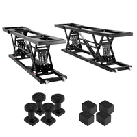 Portable Car Lift Designed for Home Garages, 7000 LB Capacity, Q235B Carbon Steel, Foldable Storage