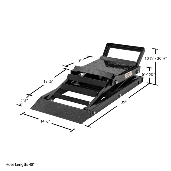 Hydraulic Car Lift with Ramp - 3,000 Lb. per Pair Capacity