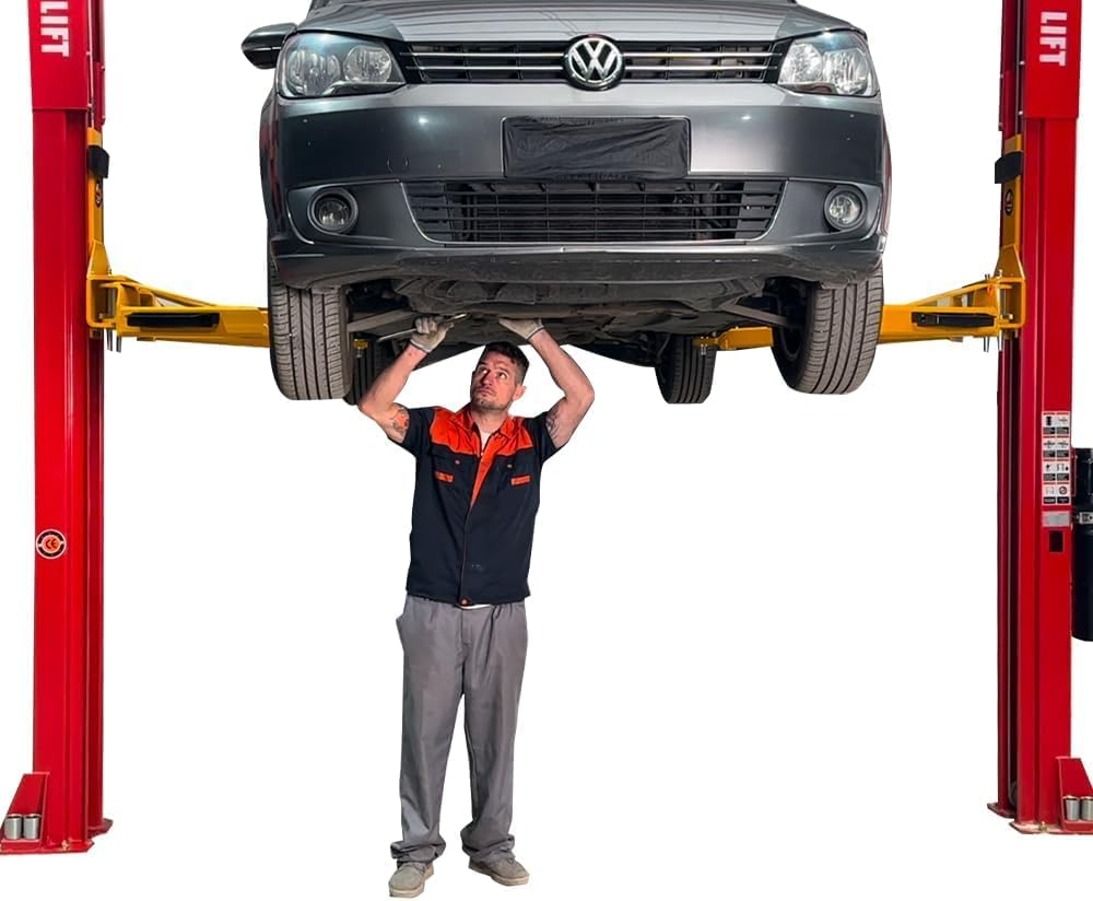 2-Post Car Lift Built for Professional Service, 12000 Lb Capacity, 70.87 Inch Height, Dual Hydraulic Drive